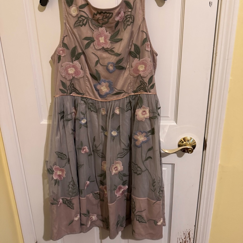 Floral Embroidered Dress